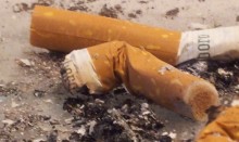 cigarette butts