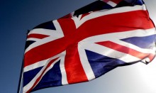 Union Jack flag flying