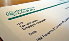 Top of HMRC form with logo