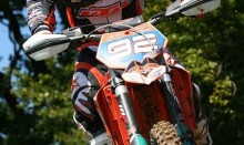 picture of motorcross bike in action